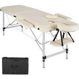 Massage Tables & Accessories on sale tectake Massage table 2-zone aluminium, padding bag beige