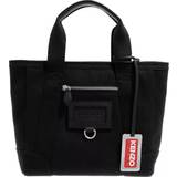 Detachable Shoulder Strap Fabric Tote Bags Kenzo Small Tote Bag - Black