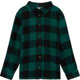 Green Shirts Name It Kid's Checked Overshirt - Rain Forest