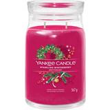 Yankee Candle Sparkling Winterberry Red Scented Candle 567g