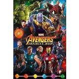 Paper Posters Kid's Room Pyramid International Avengers Infinity War Poster Helden