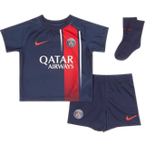Ligue 1 Football Kits Nike Paris Saint Germain Infants Home Dri Fit Kit 2023-24