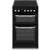 New World Electric Ovens Cookers New World NWTOP53DCB 50cm Double Oven Black