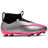 Nike Jr. Zoom Mercurial Superfly 9 Academy XXV MG - Metallic Silver/Black/Volt/Hyper Pink