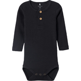 Modal Bodysuits Children's Clothing Name It Kab LS Bodysuit - Black (13198041)
