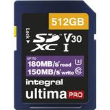 512 GB - SDXC Memory Cards Integral Ultima Pro SDXC Class 10 UHS-I U3 V30 180/130MB/s 512GB