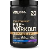 L-Carnitine Pre-Workouts Optimum Nutrition Gold Standard Pre-Workout Advanced Blue Raspberry 420g