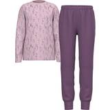 Purple Night Garments Name It Girl's Printed Night Set - Dawn Pink