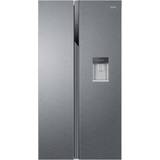 American style fridge freezer non plumbed Haier HSR3918EWPG Silver