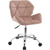 Pink swivel chair HNNHOME Modern Eris Office Chair 74cm