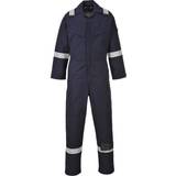 5XL Overalls Portwest Flame Resistant Anti-Static Coverall 350g Navy