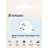 White Travel Adapters Verbatim universal travel reiseadapter 49549 0023942495499