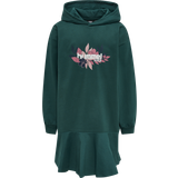 Sweatshirt dresses Children's Clothing Hummel Saga Hoodie Dress - Deep Teal (215274-6470)
