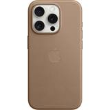 Brown Mobile Phone Cases Apple FineWoven Case with MagSafe for iPhone 15 Pro