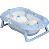 Bath Support Foldable Baby Bathtub with Non-Slip Support Legs Blue