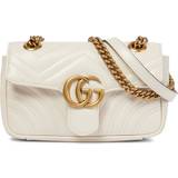 Gucci Handbags Gucci GG Marmont Matelassé Mini Bag - White