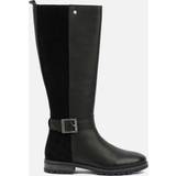 Men High Boots Barbour Alisha Knee High Leather and Suede-Blend Boots