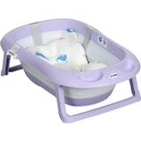 Bath Support Foldable Baby Bathtub with Non-Slip Support Legs Purple