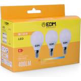 Edm LED-lampe 5 W E14 G 400 lm 3200 K