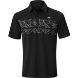 Mizuno Sportswear Garment Tops Mizuno Breath Thermo Graphic Golf Polo Black
