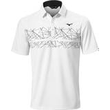 Mizuno Men - Sportswear Garment Clothing Mizuno Breath Thermo Graphic Golf Polo White