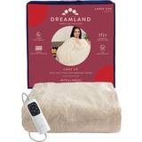Dreamland Cosy Up Silky Soft Blankets White