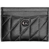 Coach Wallets Coach Quilted Pillow Leather Essential Card Case Handbags Black One
