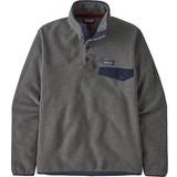 Patagonia Roll Neck Jumpers Clothing Patagonia LW Synchilla Snap-T P/O Fleece jacket Men's Snow Beam: Dark Natural
