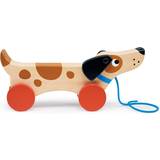 Wooden Toys Excavators Mentari Puppy On Wheels MT7106