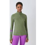 Purple - Women T-shirts Ronhill Half Zip Long Sleeve Top