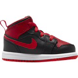 Nike Jordan 1 Mid TD - Black/White/Fire Red