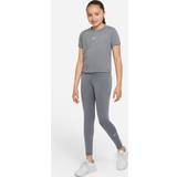 Nike Girl's Dri-FIT One Leggings - Smoke Grey/White