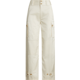 Ralph Lauren Trousers & Shorts Ralph Lauren Shantung Wide-Leg Cargo Trouser - Mascarpone Cream