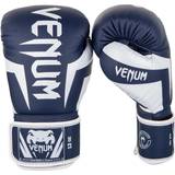 Venum Elite Boxing Gloves White/Navy Blue