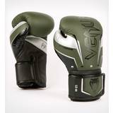 Green Gloves Venum Elite Boxing Gloves Khaki/Silver 12oz