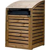 Wood Wheelie Bin Storage Mercia Garden Products Pressure Treated Single Bin Store (Building Area )