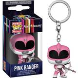 Pink Keychains Funko Morphin Power Rangers 30th Anniversary Pink Ranger Pocket Pop! Key Chain
