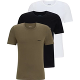 Black - Men T-shirts HUGO BOSS Classic T-shirt - Green/Black/White