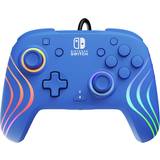 PDP Game Controllers PDP Switch Afterglow Wave RGB Wired Controller Blue