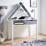 Child Table Kid's Room House and Homestyle Tipi Desk with Storage