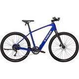 Mens hybrid bikes Trek Dual Sport+ 2 Hex 2023 - Blue Men's Bike
