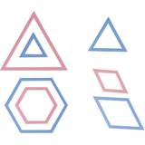 Clover patchwork templates triangle/hexagon