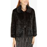 Outerwear Mela London Faux Fur Jacket, Black