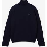 Lacoste Jumpers on sale Lacoste Women's High Neck Wool Sweater Navy Blue