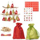DIY Adventskalender zum Befüllen 24 Geschenk Säckchen Komplettes Bastelset