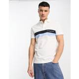 Tommy Hilfiger Men Polo Shirts on sale Tommy Hilfiger Colour-Blocked Slim Fit Polo WHITE