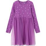 Purple Dresses Name It Girl's Ofelia Dress - Hyacinth Violet