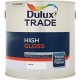Dulux gloss paint white 2.5l Dulux Trade High Gloss Wood Paint White 2.5L