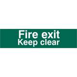 Scan Fire Exit Keep Clear Text