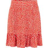 Pieces Nya Mini Skirt - Poppy Red